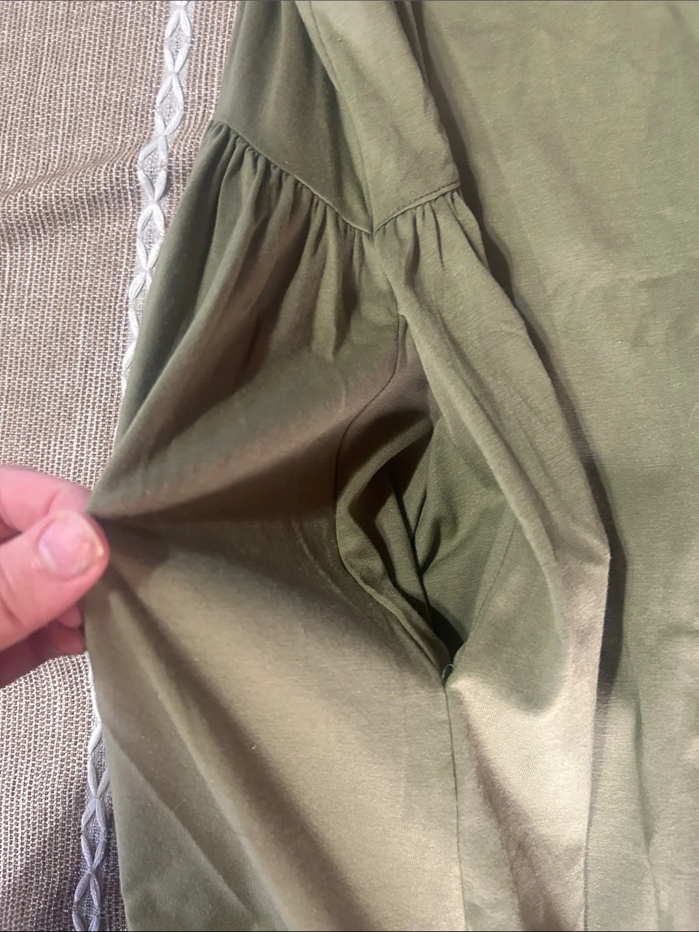 Aritzia Olive Green Sleeveless Mini Dress